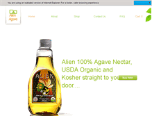 Tablet Screenshot of alienagave.com